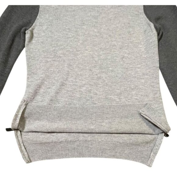 Talbots Wool Blend Crewneck Sweater With Contrasting Sleeves SIZE-SMALL - Picture 4 of 8